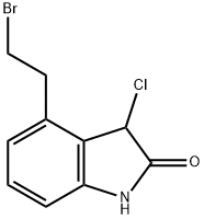 4-(2'-BROMOETHYL)-3-CHLORO-1,3-DIHYDRO-2H-INDOLE-2-ONE 