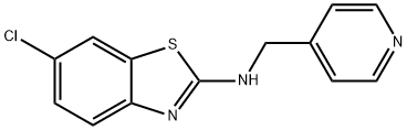 6-Chloro-N-(pyridin-4-ylmethyl)-1,3-benzothiazol-2-amine Struktur