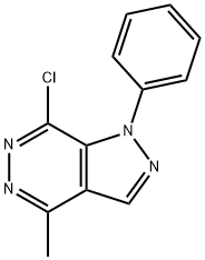 7-Chloro-4-methyl-1-phenyl-1H-pyrazolo[3,4-d]pyridazine Struktur