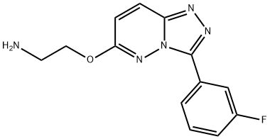 (2-{[3-(3-FLUOROPHENYL)[1,2,4]TRIAZOLO[4,3-B]PYRIDAZIN-6-YL]OXY}ETHYL)AMINE, 1204297-71-1, 结构式
