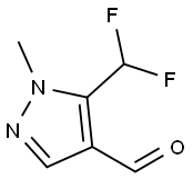 4-醛基-5-(二氟甲基)-1-甲基-1H-吡唑 结构式