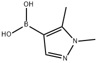 1,5-DIMETHYLPYRAZOLE-4-BORONIC ACID, 1204333-57-2, 结构式