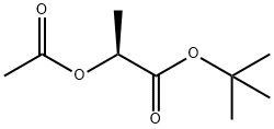 Propanoic acid, 2-(acetyloxy)-, 1,1-diMethylethyl ester, (2S)- Structure