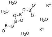 四ホウ酸カリウム四水和物 化学構造式