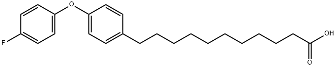 11-[4-(4-Fluorophenoxy)phenyl]undecanoic acid,1204527-71-8,结构式