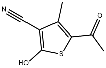 5-ACETYL-2-HYDROXY-4-METHYLTHIOPHENE-3-CARBONITRILE Structure