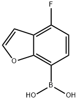 4-氟苯并呋喃-7-硼酸, 1204580-77-7, 结构式