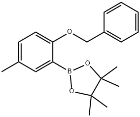 2-benzyloxy-5-Methylphenyl boronicacid pinacol ester Struktur