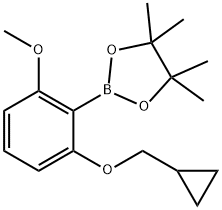 2-CyclopropylMethoxy-6-Methoxyphenylboronic acid pinacol ester Struktur