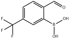 (2-ホルミル-5-(トリフルオロメチル)フェニル)ボロン酸 化学構造式