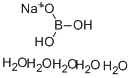 Boric acid sodium salt pentahydrate 结构式