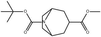 exo-8-Boc-8-azabicyclo[3.2.1]octane-3-carboxylic acid Methyl ester Struktur