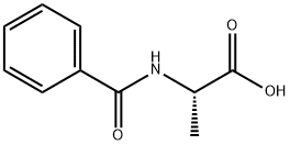ベンゾイル-DL-アラニン 化学構造式