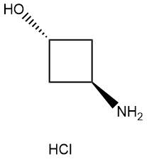 trans-3-aminocyclobutanol hydrochloride Struktur