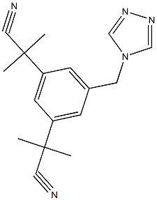 2-[3-(2-cyanopropan-2-yl)-5-(1,2,4-triazol-4-ylmethyl)phenyl]-2-methyl-propaneni|2-[3-(1-氰基-1-甲基-乙基)