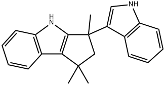 1,1,3-trimethyl-3-(3'-indolyl)-1,2,3,4-tetrahydrocyclopent(b)indole Struktur