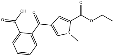 2-([5-(ETHOXYCARBONYL)-1-METHYL-1H-PYRROL-3-YL]CARBONYL)BENZENECARBOXYLIC ACID|2-{[5-(乙氧羰基)-1-甲基-1H-吡咯-3-基]-羰基}苯羧酸