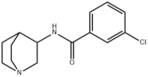 3-氯-N-(3-奎宁酯)苯甲胺,120570-07-2,结构式