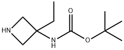 (3-乙基氮杂环丁烷-3-基)氨基甲酸叔丁酯,1205749-14-9,结构式