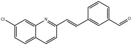 3-(2-(7-CHLOROQUINOLINE-2-YL)-(E)-VINYL)BENZALDEHYDE Struktur