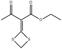 Ethyl 2-(1,3-dithietan-2-ylidene)-3-oxobutanoate Structure