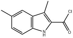 1H-Indole-2-carbonyl chloride, 3,5-dimethyl- (9CI) Struktur