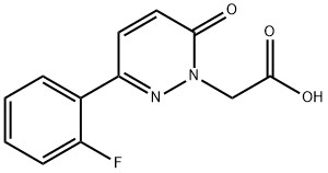 [3-(2-氟苯基)-6-氧代哒嗪-1(6H)-基]乙酸,1206119-33-6,结构式