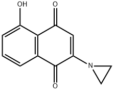 2-aziridinyl-5-hydroxy-1,4-naphthoquinone,120618-66-8,结构式
