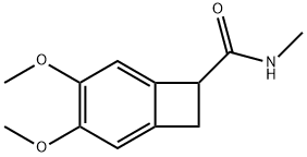3,4-二甲氧基-N-甲基双环[4.2.0]八-1,3,5-三烯-7-羧酰胺 结构式