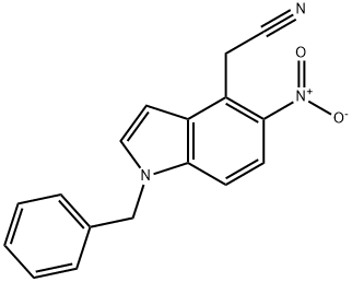 120627-50-1 1H-INDOLE-4-ACETONITRILE, 5-NITRO-1-(PHENYLMETHYL)-