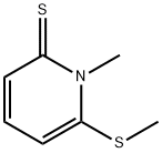 2(1H)-Pyridinethione,  1-methyl-6-(methylthio)- Structure