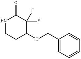 3,3-二氟-4-(苄氧基)-2-哌啶酮 结构式