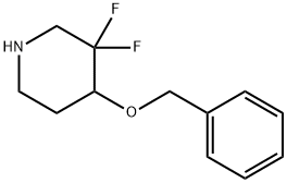 4-(benzyloxy)-3,3-difluoropiperidine, 1206540-59-1, 结构式