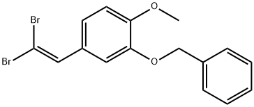 4-(2,2-dibroMoethenyl)-1-Methoxy-2-(phenylMethoxy)benzene 结构式