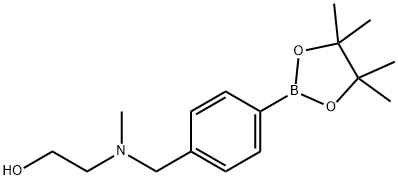 4-[2-羟基乙基(甲基)氨]苯硼酸频哪酯, 1206641-45-3, 结构式