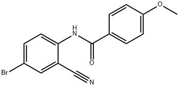 N-(4-broMo-2-cyanophenyl)-4-MethoxybenzaMide 结构式