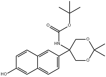 1206676-79-0 tert-butyl 5-(6-hydroxynaphthalen-2-yl)-2,2-diMethyl-1,3-dioxan-5-ylcarbaMate