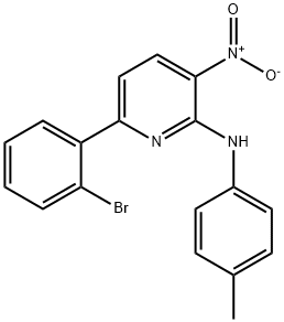 6-(2-broMophenyl)-3-nitro-N-p-tolylpyridin-2-aMine 结构式