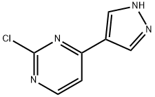 2-氯-4-(1H-吡唑-4-基)嘧啶 结构式