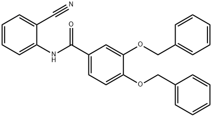 3,4-bis(benzyloxy)-N-(2-cyanophenyl)benzaMide,1206679-27-7,结构式
