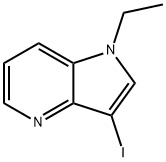 1-ethyl-3-iodo-1H-pyrrolo[3,2-b]pyridine 结构式
