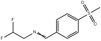 (E)-N-(4-(Methylsulfonyl)benzylidene)-2,2-difluoroethanaMine Structure