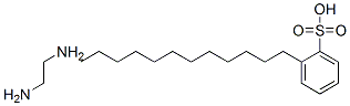 dodecylbenzenesulphonic acid, compound with ethylenediamine (2:1)|