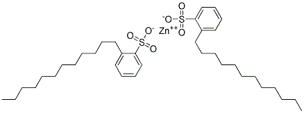 zinc dodecylbenzenesulphonate Struktur