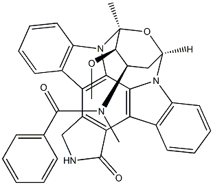 4'-N-benzoylstaurosporine Structure