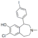 7-chloro-8-hydroxy-1-(4'-iodophenyl)-3-methyl-2,3,4,5-tetrahydro-1H-3-benzazepine,120685-95-2,结构式