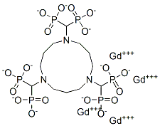 gadolinium 1,5,9-triazacyclododecane-N,N',N''-tris(methylenephosphonic acid) Structure