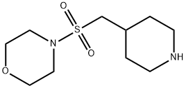 Morpholine, 4-[(4-piperidinylmethyl)sulfonyl]- Struktur