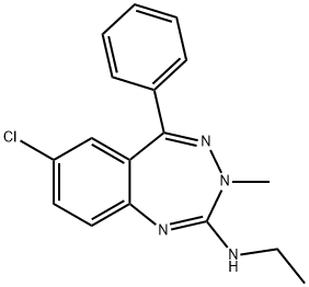 120698-08-0 7-Chloro-2-ethylamino-3-methyl-5-phenyl-3H-1,3,4-benzotriazepine