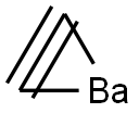 barium acetylide Struktur